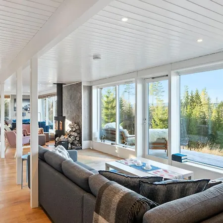 Tones Cabin - Mjosa-Utsikt - Badstu - 5 Soverom - 30 Min Osl Eina